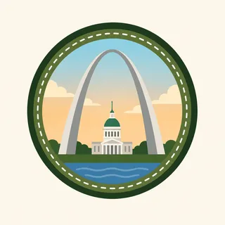 Gateway Arch National Park badge