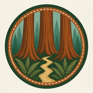 Redwood National and State Parks badge